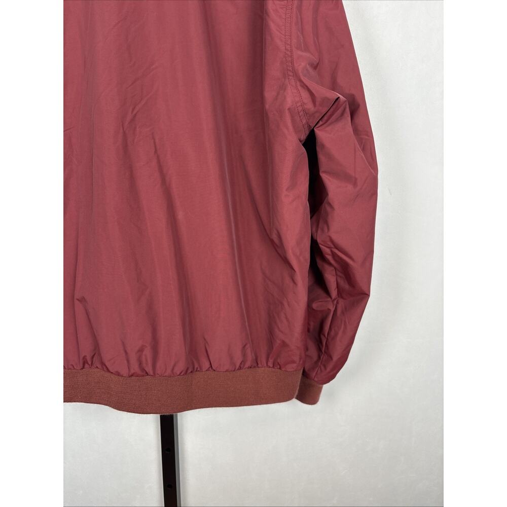 VTG LL Bean Bomber Jacket Mens XL Red Plaid Lining Zip Pockets Outdoors Gorpcore - Picture 9 of 12